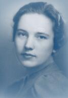  grayscale headshot of Beatrice Bain in collared shirt